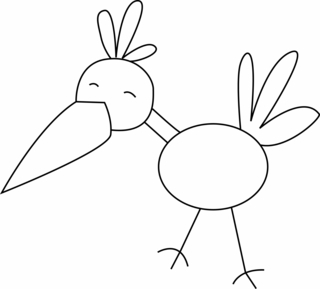 Oiseau 29 - Coloriages animaux - Coloriages - 10doigts.fr