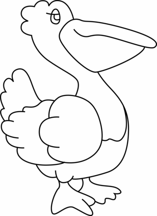 Pélican 01 - Coloriages animaux - Coloriages - 10doigts.fr