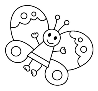 Papillon 05 - Coloriages animaux - Coloriages - 10doigts.fr