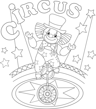 Cirque4 - Coloriages cirque - Coloriages - 10doigts.fr