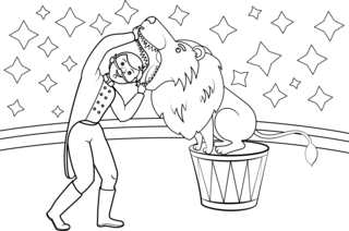 Cirque5 - Coloriages cirque - Coloriages - 10doigts.fr
