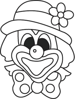 Clown 01 - Coloriages cirque - Coloriages - 10doigts.fr
