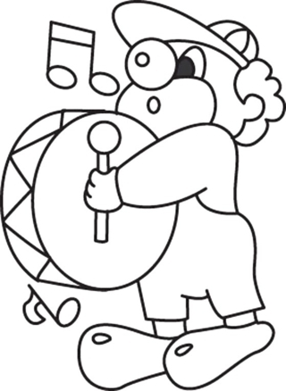 Clown 02 - Coloriages cirque - Coloriages - 10doigts.fr