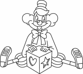 Clown 13 - Coloriages cirque - Coloriages - 10doigts.fr