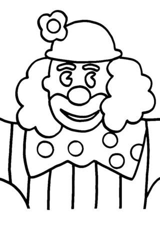 Clown 16 - Coloriages cirque - Coloriages - 10doigts.fr