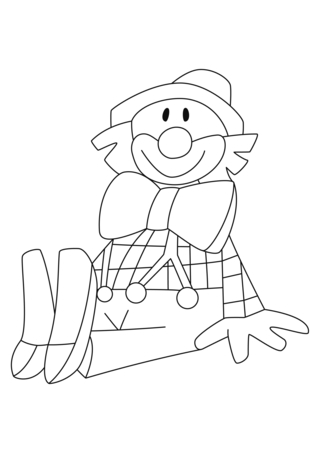 Clown 20 - Coloriages cirque - Coloriages - 10doigts.fr