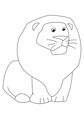 Lion 06 - Coloriages cirque - Coloriages - 10doigts.fr