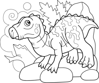 Dinausores9 - Coloriages dinosaure - Coloriages - 10doigts.fr