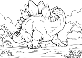 Dinosaure 26 - Coloriages dinosaure - Coloriages - 10doigts.fr