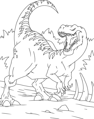 Dinosaure 32 - Coloriages dinosaure - Coloriages - 10doigts.fr