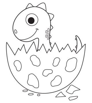 Dinosaure 42 - Coloriages dinosaure - Coloriages - 10doigts.fr