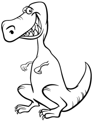Dinosaure 45 - Coloriages dinosaure - Coloriages - 10doigts.fr