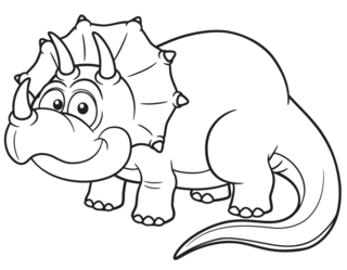 Dinosaure 62 - Coloriages dinosaure - Coloriages - 10doigts.fr