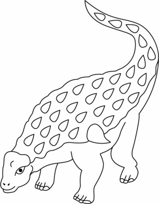 Edmontonia - Coloriages dinosaure - Coloriages - 10doigts.fr