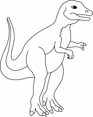 Nanotyranus - Coloriages dinosaure - Coloriages - 10doigts.fr