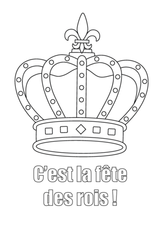 Couronne-02 - Coloriages fêtes - Coloriages - 10doigts.fr