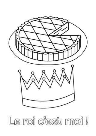 Galette-02 - Coloriages fêtes - Coloriages - 10doigts.fr