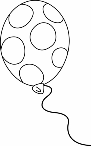 Ballon 08 - Coloriages fêtes - Coloriages - 10doigts.fr