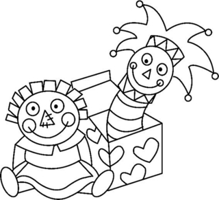 Bonhomme rigolo 01 - Coloriages fêtes - Coloriages - 10doigts.fr