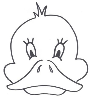 Masque canard - Coloriages fêtes - Coloriages - 10doigts.fr