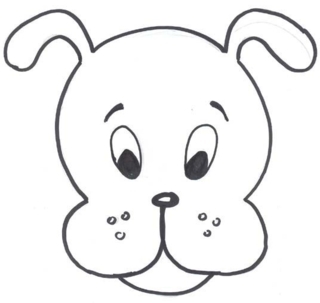 Masque chien - Coloriages fêtes - Coloriages - 10doigts.fr