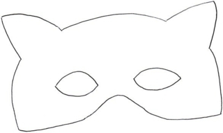 Masque loup - Coloriages fêtes - Coloriages - 10doigts.fr