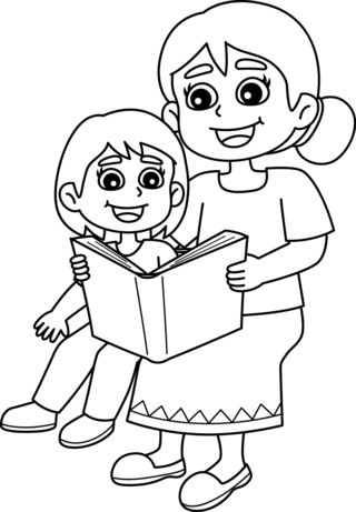 Fête des mères 21 - Coloriages fêtes - Coloriages - 10doigts.fr