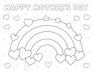 Fête des mères 24 - Coloriages fêtes - Coloriages - 10doigts.fr