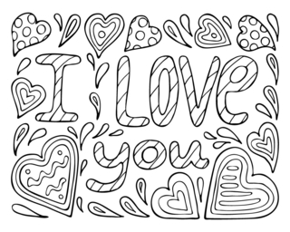 Fête des mères cœur 07 - Coloriages fêtes - Coloriages - 10doigts.fr