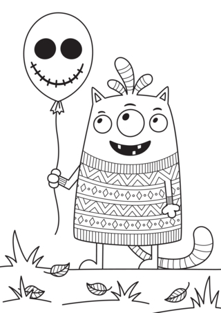 Halloween 65 - Coloriages fêtes - Coloriages - 10doigts.fr
