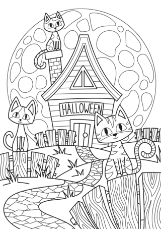 Halloween 69 - Coloriages fêtes - Coloriages - 10doigts.fr