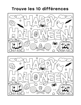 Halloween 98 - Coloriages fêtes - Coloriages - 10doigts.fr