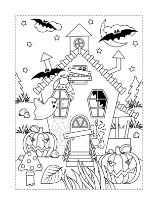 Halloween14 - Coloriages fêtes - Coloriages - 10doigts.fr