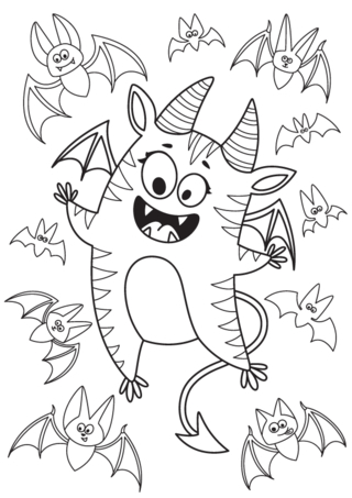 Halloween15 - Coloriages fêtes - Coloriages - 10doigts.fr