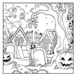Halloween16 - Coloriages fêtes - Coloriages - 10doigts.fr