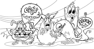 Halloween23 - Coloriages fêtes - Coloriages - 10doigts.fr