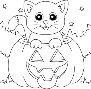 Halloween33 - Coloriages fêtes - Coloriages - 10doigts.fr