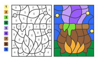 Halloween60 - Coloriages fêtes - Coloriages - 10doigts.fr