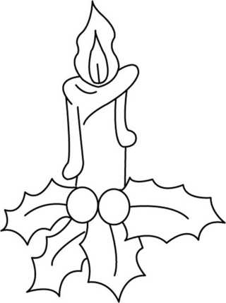 Bougies 02 - Coloriages fêtes - Coloriages - 10doigts.fr