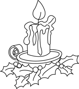 Bougies 03 - Coloriages fêtes - Coloriages - 10doigts.fr