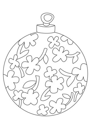 Boules de Noël 05 - Coloriages fêtes - Coloriages - 10doigts.fr