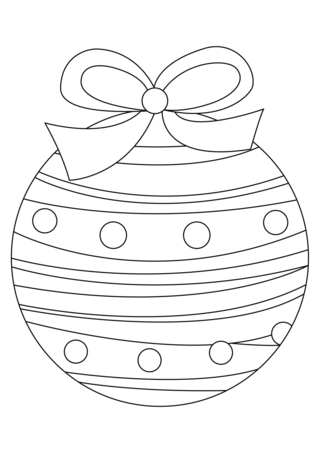 Boules de Noël 06 - Coloriages fêtes - Coloriages - 10doigts.fr