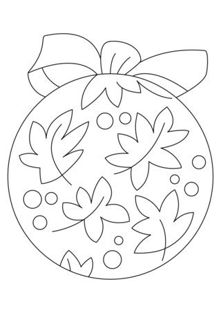 Boules de Noël 10 - Coloriages fêtes - Coloriages - 10doigts.fr