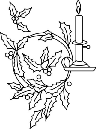 Houx 04 - Coloriages fêtes - Coloriages - 10doigts.fr