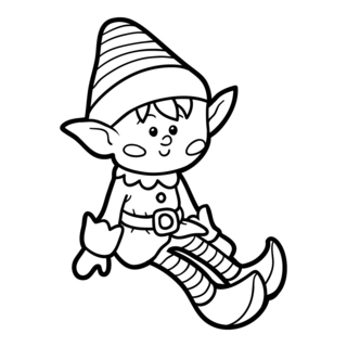 Lutin05 - Coloriages fêtes - Coloriages - 10doigts.fr