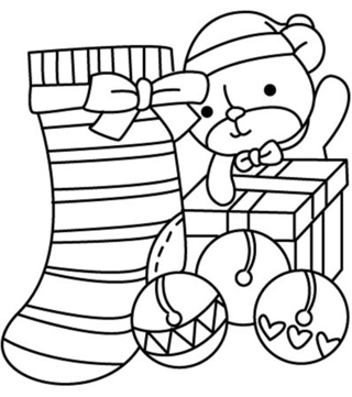 Noël 03 - Coloriages fêtes - Coloriages - 10doigts.fr