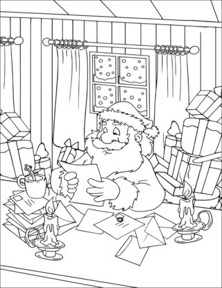 Noel 38 - Coloriages fêtes - Coloriages - 10doigts.fr