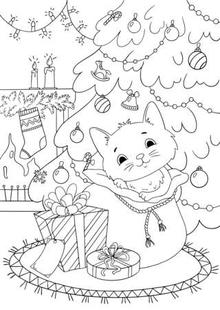 Noel 40 - Coloriages fêtes - Coloriages - 10doigts.fr