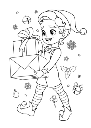 Noel 48 - Coloriages fêtes - Coloriages - 10doigts.fr