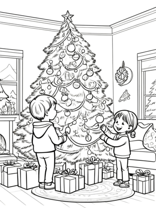 Noel 52 - Coloriages fêtes - Coloriages - 10doigts.fr